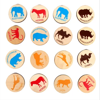 

Wooden Toys Puzzles Kids Memory Match Game Stacks Animals Building Vehicles Chess Sort Educational Toys for Children New