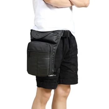 

Men Waterproof Oxford Drop Leg Bag Fanny Waist Pack Casual Shoulder Bag Military Motorcycle Riding Cross Body Pouch