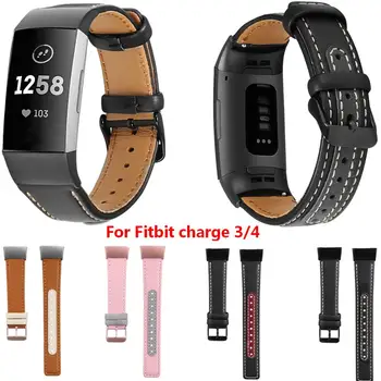 

Top Quality For Fitbit charge 3/Charge3 Band Genuine Leather Smart Bracelet Strap for Fitbit Charge 4/Charge4 Watch Wrist Belt