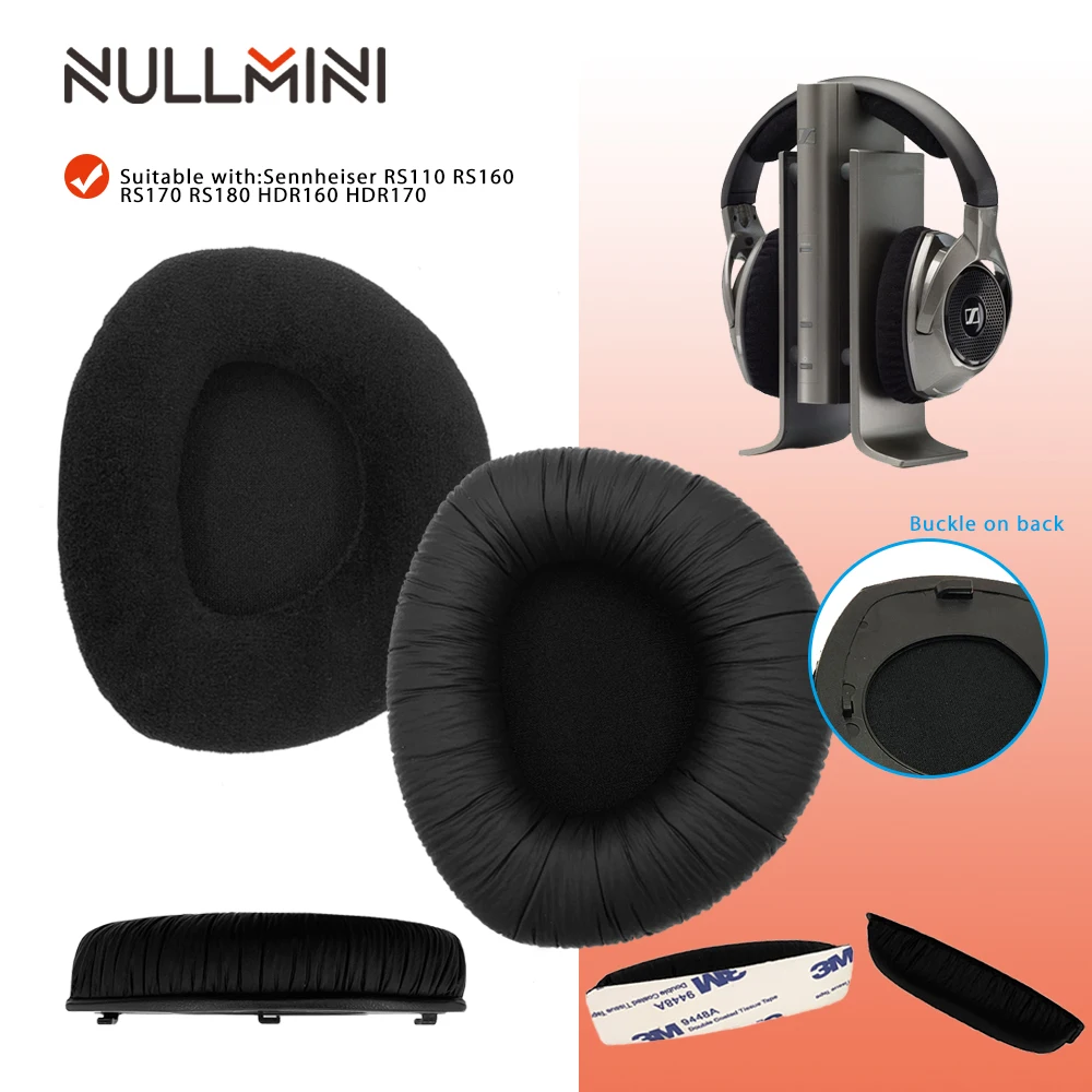 NullMini reemplazo con ganchos de plástico, almohadillas para auriculares  Sennheiser RS110, RS160, RS170, RS180, HDR160, HDR170 - AliExpress