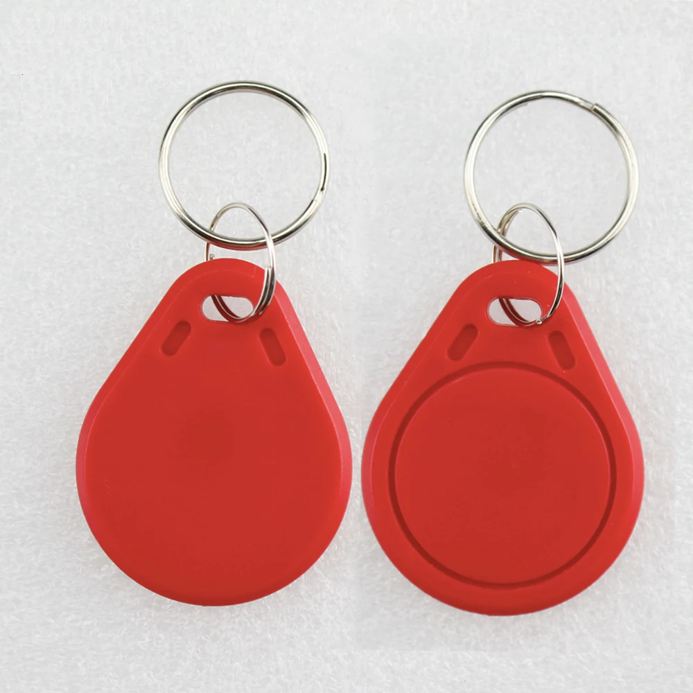 10pcs 13.56MHz Access Control Cards RFID Key fobs Tags NFC Token MF1K S50 IC Key Card RFID Keychains ABS Waterproof