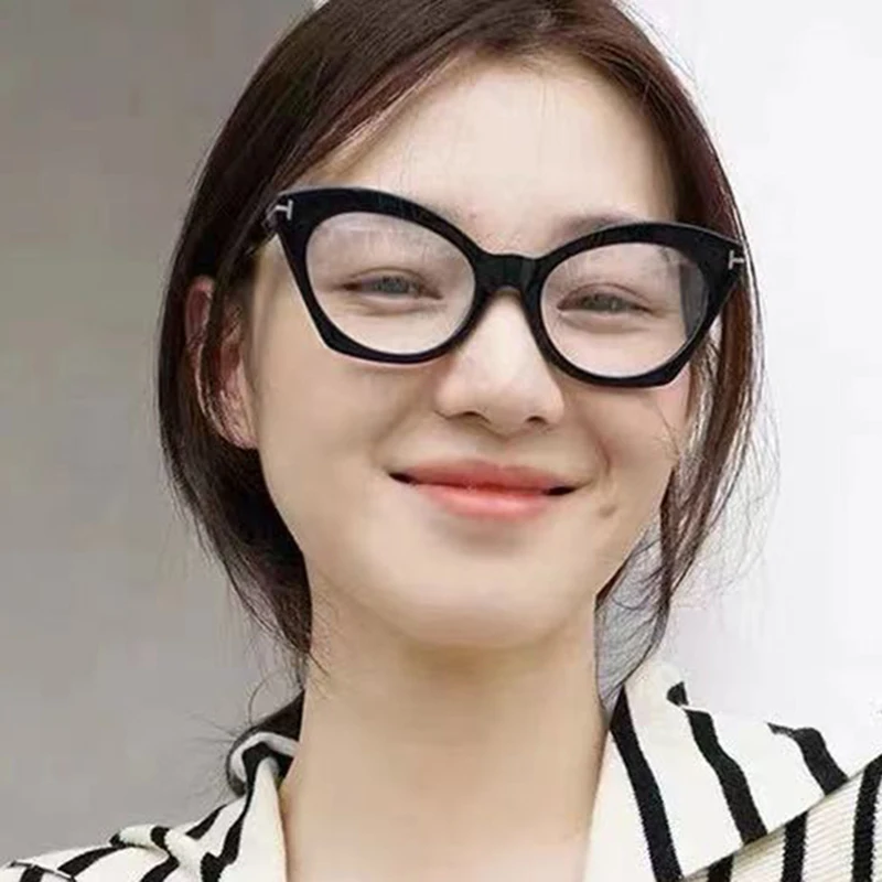 

Eyeglasses Frames Women's Frame Retro Vintage Lrregular Large 2021 Female Grade Cat Eye Harajuku Accessories Glasses
