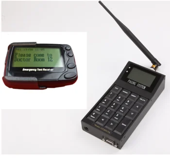 

wireless paing system 1pc keypad transmitter 1pc text message pocsag pager