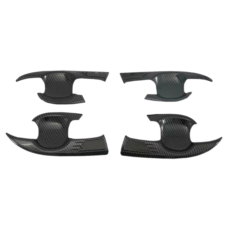 

for Toyota Avalon 2019 Carbon Fiber Side Door Handle Bowl Frame Cover Trim 4Pcs