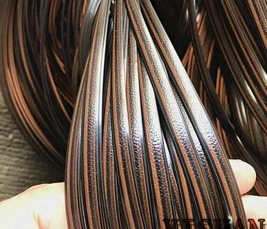 

65Meters/lot Width:8mmThickness:1.2mm Furniture accessories rattan chair repair material round flat plastic PE rattan