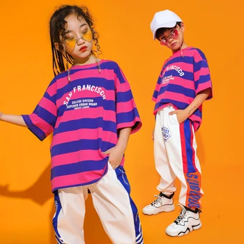 

Children's Hip-hop Clothes Girls' Jazz Costume Handsome Performance Dress Kids Street Dance Clothing HipHop Kids Wear S BI039