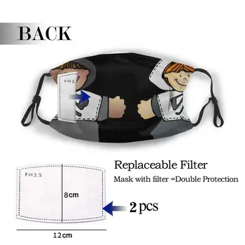 

protective mask with filter Pilgrim Couple FREE HUGS Happy Thanksgiving anti dust PM2.5 reuse adult teen child girl