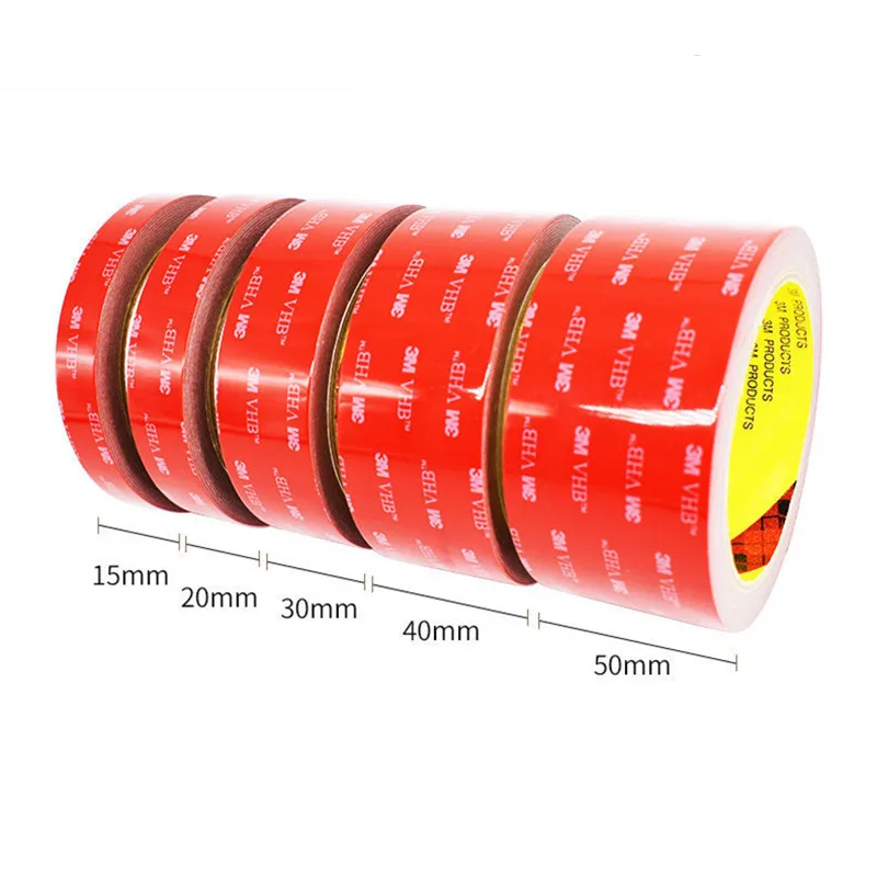 3M VHB Acrylic adhesive Double-sided FoamTape Strong Adhese Pad IP68 Waterproof High-quality Reuse Home Car Office Decor 5608