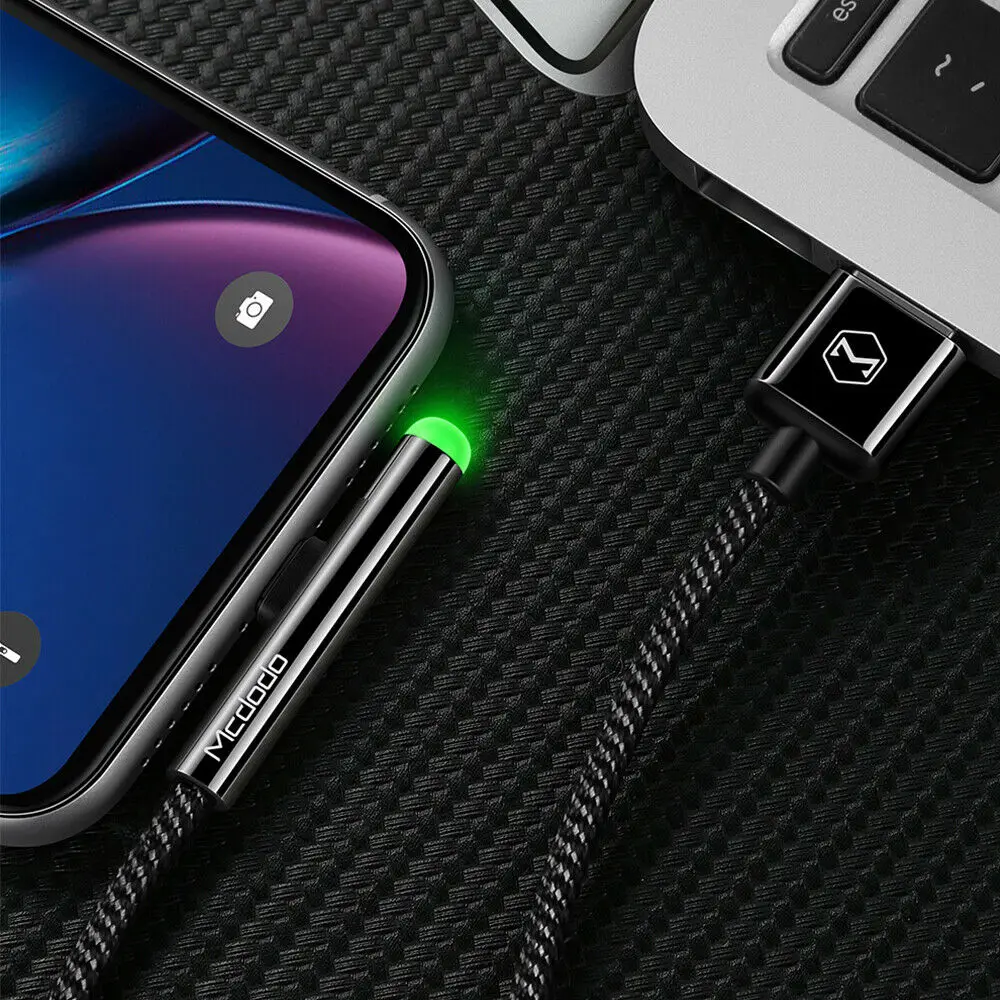 Кабель Mcdodo Lightning/USB для iPhone 11 pro/X/8/7 Plus кабель быстрой зарядки передачи данных 90