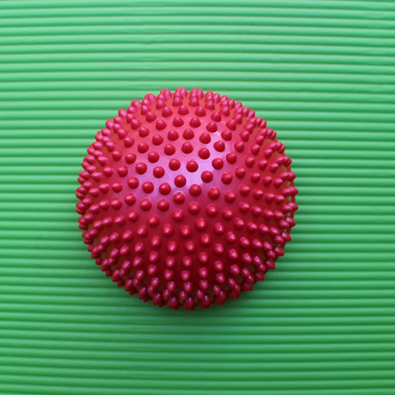 Надувные полусферические мячи для йоги, PVC массажный фитбол, инструктор по упражнениям, Балансирующий мяч для спортзала, пилатеса, спорта, фитнеса THJ99 - Цвет: Красный