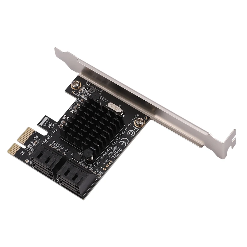 SSU SA3014 PCI-E к 4 портам SATA 3,0 плата адаптера расширения контроллера
