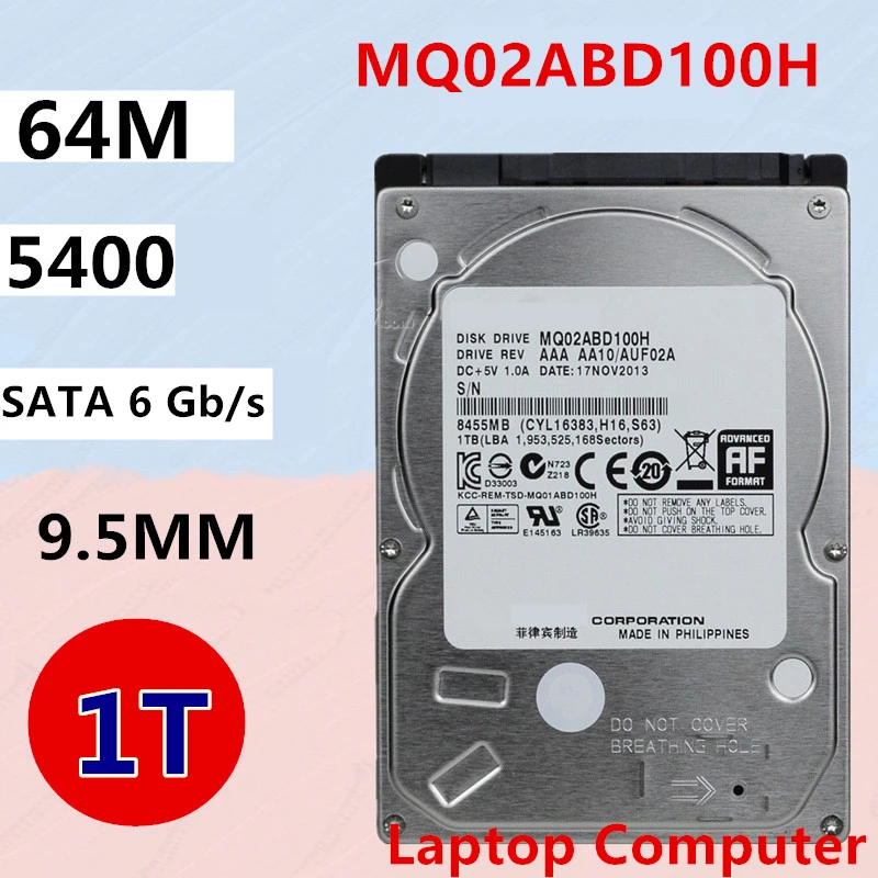 Новый оригинальный SSHD для Toshiba 1 ТБ 2 5 дюйма SATA 6 ГБ/сек. 64 Мб + 8 Гб 5400 об/мин