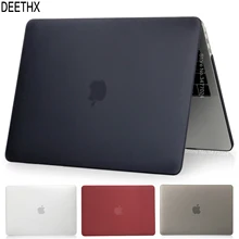 Матовый или прозрачный чехол для ноутбука Macbook Pro retina Air 11 12 13 15, для mac Air 13 A1466 A1932, чехол pro 13,3 15