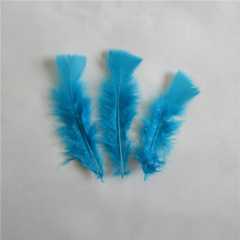 lake blue Красивые индейки перо DIY перо серьги аксессуары украшения 100 корень 15-20 см 6-8 дюймов - Цвет: lake blue