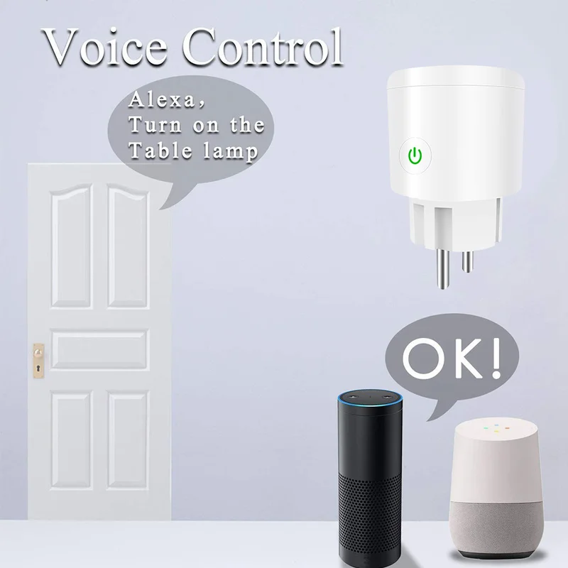 Smart Plug 10A/16A Wifi умная розетка Tuya Smart Life приложение ЕС Wifi вилка работает с Alexa Google Home Mini iftt для Android IOS