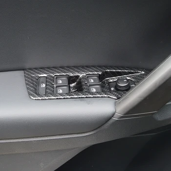 

car door window switch control place stainless steel abs cover for volkswagen tiguan L 2017 4pcs/set