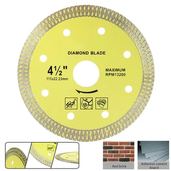 

Diamond Saw Blade Ceramic Porcelain Tile Marble Cutting 4.5inch Useful