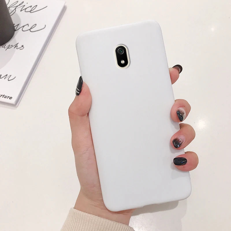Матовый однотонный чехол ярких цветов для XiaoMi RedMi 8A RedMi8A 6,22 дюймов чехол для смартфона TPU резиновый мягкий силиконовый чехол бампер