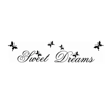 

Creative Sweet Dreams Wall Stickers Decals Removable Living Room Bedroom Home Decals DIY Art Decoration