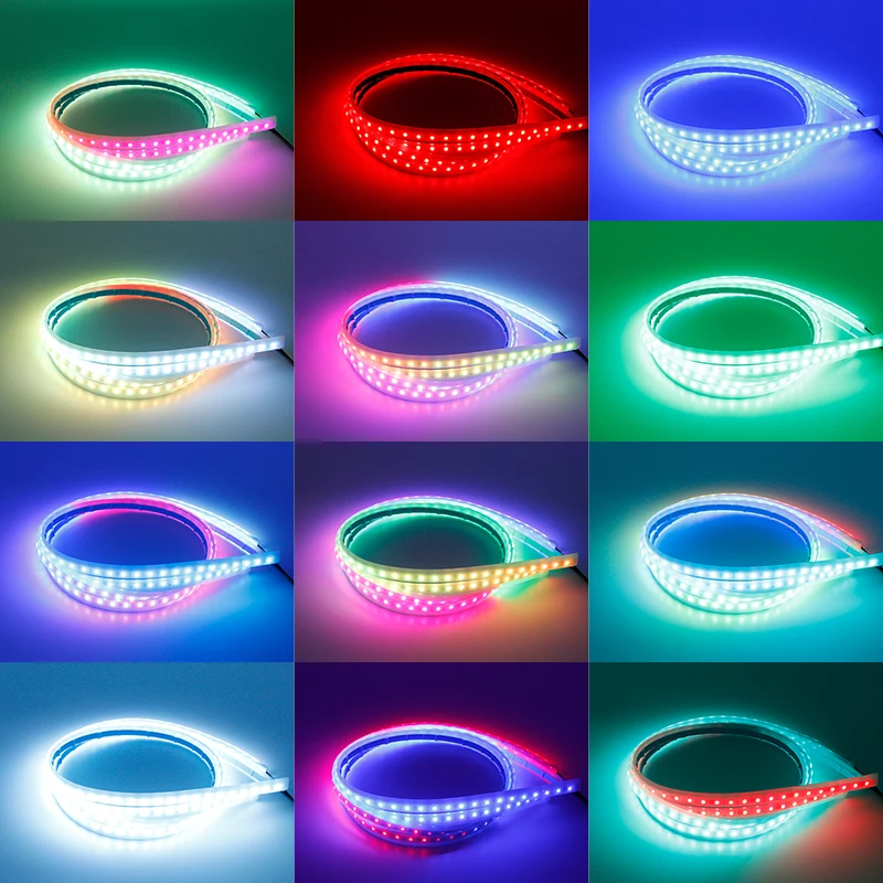 OKEEN Car LED 12V Door Light Universal Flexible Strip Waterproof Light Automobiles Door Welcome Lamp Remote control Accessories