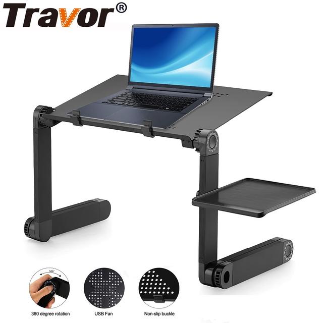 TRAVOR Foldable Laptop Stand Ergonomic Laptop Desk Simple Computer Desk