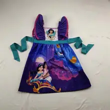 Праздничная одежда для малышей; платье для девочек; летнее Эксклюзивное платье принцессы с короткими рукавами для девочек