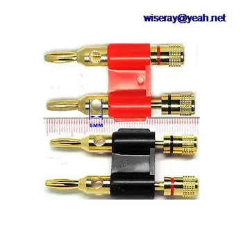 

DHL/EMS 40PCS Double banana plugs for binding post Amplifiers Cables Test Speaker plug-A8