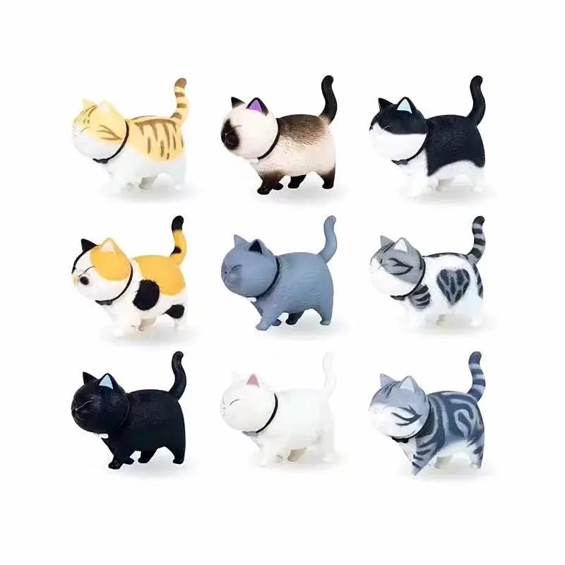 

Anime Super Meng New Products Perfect Horse Uncle Utopian Creation Cat Bell 9-Cat Garage Kit Meow Star People