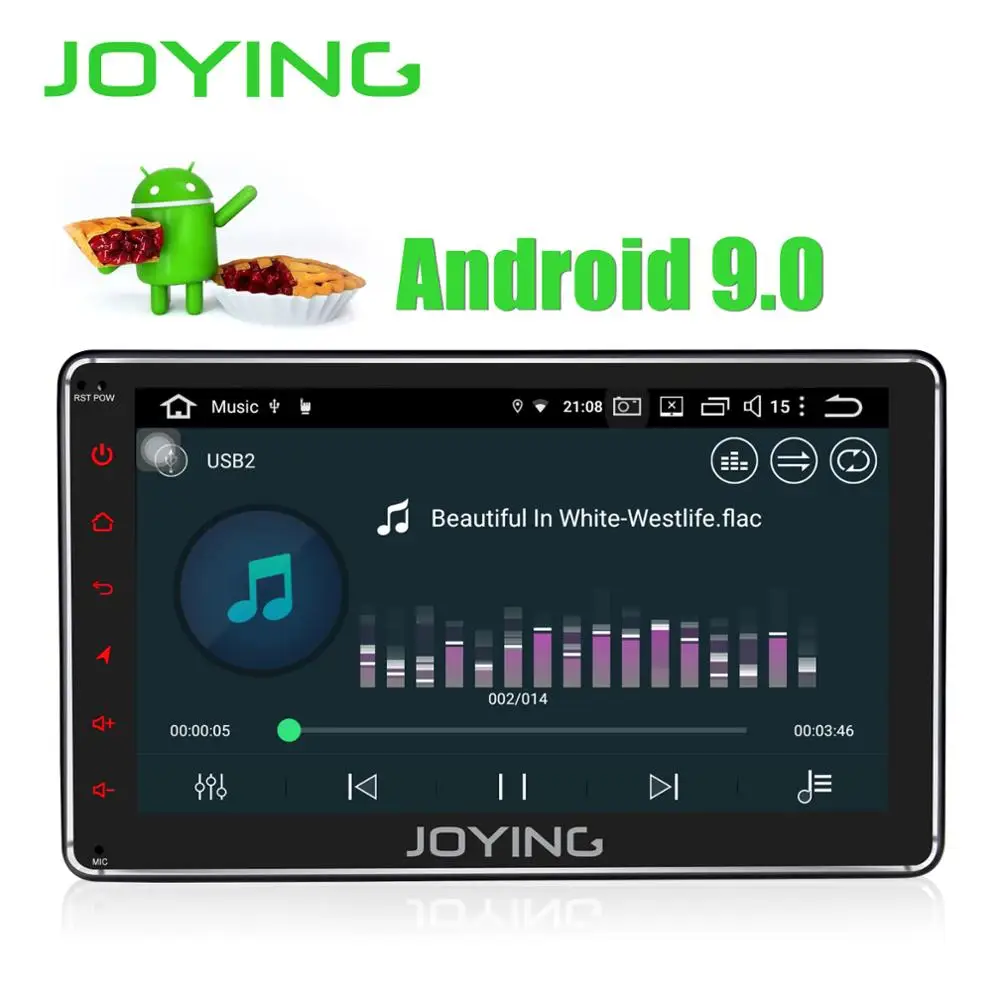 Cheap JOYING Android 9.0 car radio 7 inch HD Screen with DSP 2GB Mirror link DSP GPS Split Screen autoradio Support Rear View Camera 3