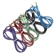 3 5 Jack Aux Cable 3 5mm Car Spring Audio Cable Male To Male Speaker Cables for Headphone Speaker 100pcs lot