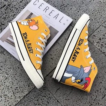 

New Arrival High quality Canvas high top Shoes Women Lace-Up Outdoor fashion girls Shoes Girls Casual Sneakers tenis feminino