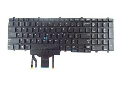 Teclado Retroiluminado Dell Precisão 7510 7520 7710 M7720 us Inglês