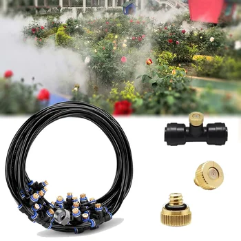 

New Outdoor Misting Cooling System Kit for Garden Patio Watering Irrigation Fog Misting spray Kits Garden Tools for cool Summer