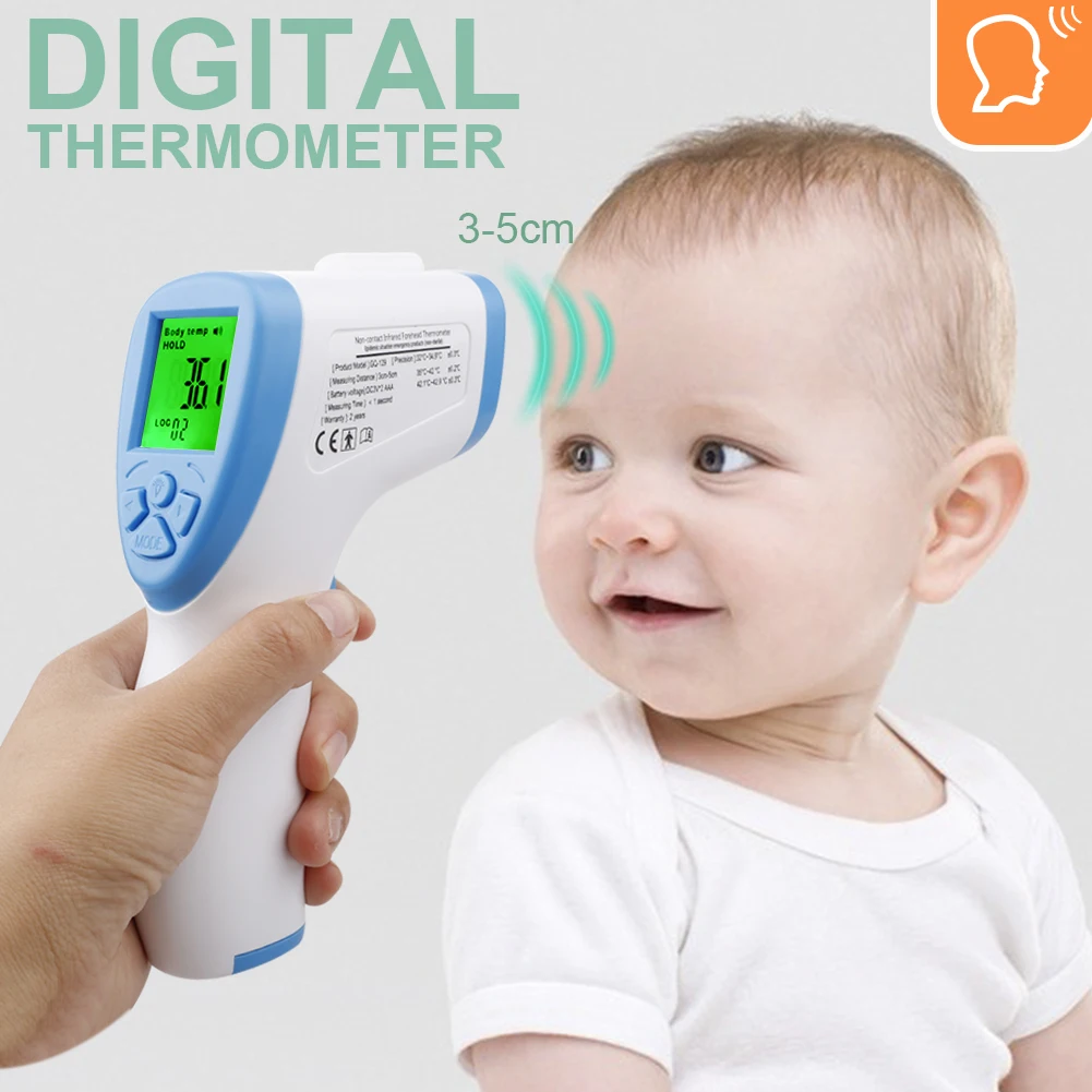 

2020 Muti-fuction Baby/Adult Digital Termomete Infrared Forehead Body Thermometer Gun Non-contact Temperature Measurement Device