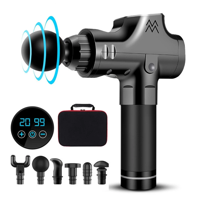Deep Tissue Massage Gun Chiropractic Booster Cordless Gun Percussion Massager Percussion Vibrating Muscle Massage Gun Fascia Gun Aliexpress