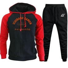 ^^Best Offers Japan Anime Naruto Autumn Winter 2019 Streetwear Men Hooded Suit Cartoon Print Hip Hop Pullover Fleece Hoodie+Pants 2 Piece Set ^^Best Offers Japan Anime Naruto Autumn Winter 2019 Streetwear Men Hooded Suit Cartoon Print Hip Hop Pullover Fleece Hoodie+Pants 2 Piece Set