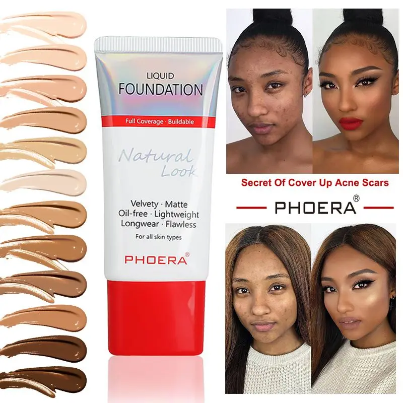 

Foundation 30ml Mineral Touch Oil Control Skin-Friendly Liquid Foundation Makeup Full Coverage 24 Hour Long Lasting Hot Sell