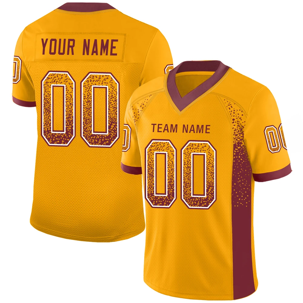 Football Jersey Team Name/Number Full Sublimate Football Game Training Stretch Soft Uniform for Male/Girl/Youth