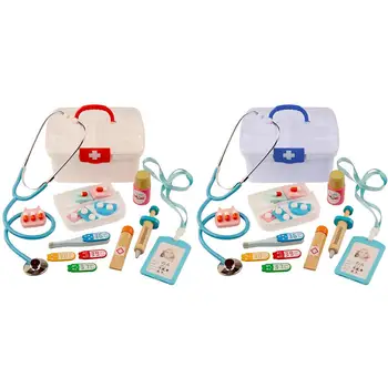 

13PCS Doctor Toy Pretend Toy Doctor Medical Toy Set Kid Role Playing Dress Up Game Set Medical Kit Role Play Classic Toys