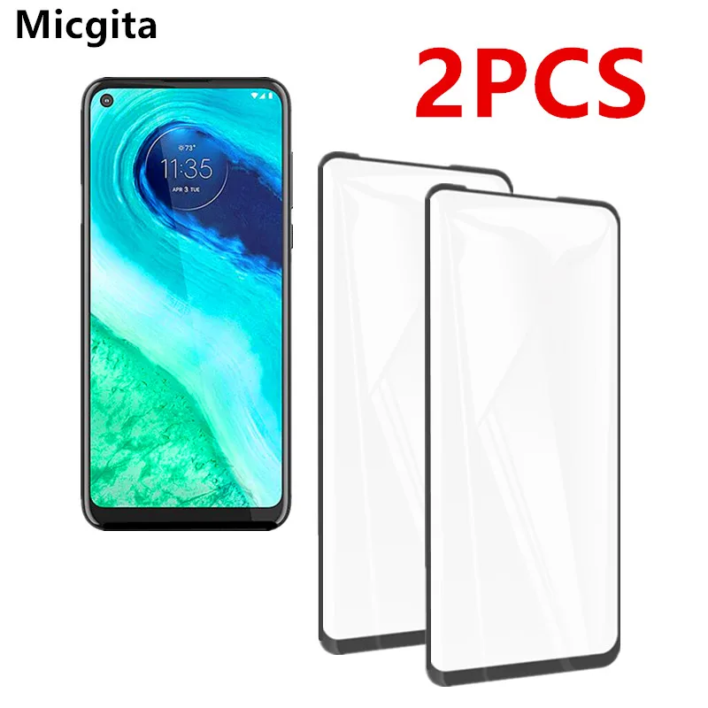 2 шт. 9D закаленное стекло для Moto G Fast стилус защита экрана полное покрытие пленка