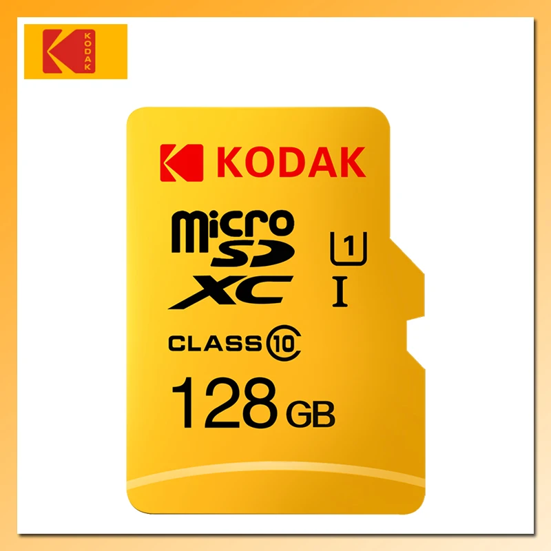 Флэш карта памяти KODAK U1 128 ГБ 64 32 16 Micro SD высокоскоростная TF/SD класса 10 памяти|Карты