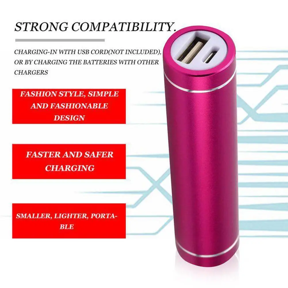 Funda cilíndrica de aleación de aluminio sin soldadura para teléfono móvil, con resorte individual/1 sección 18650 - Imagen 3