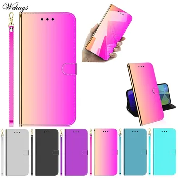 

Phone Cover Coque For LG K40S 6.1" Mirror Leather Stand Flip Fundas Case For LG K40S K 40S LGK40S Protective Shell Covers Cases