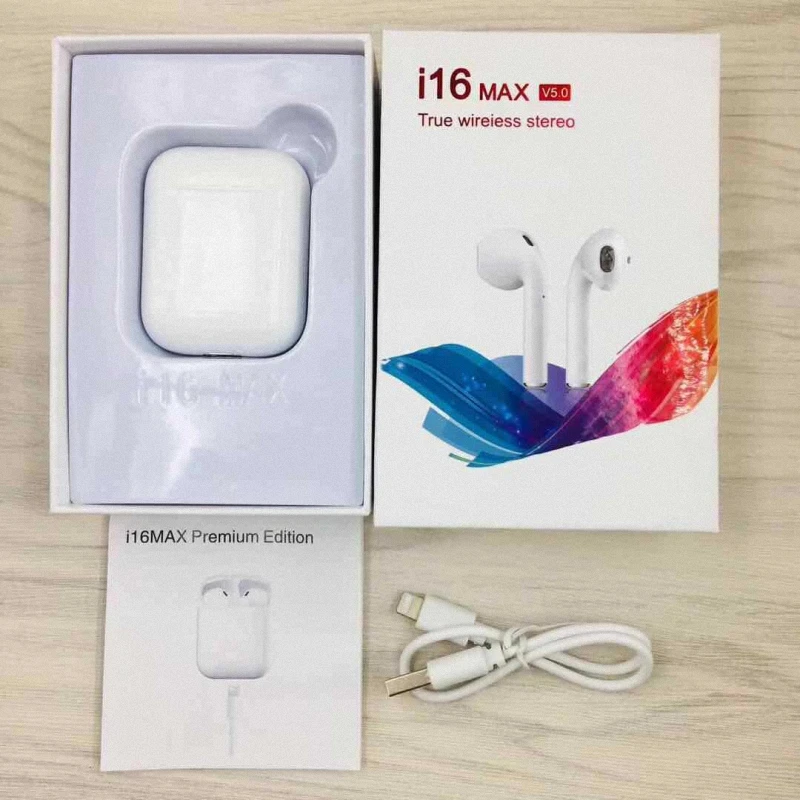 

i16 Max TWS Bluetooth Earphones Pop-up Touch Control Earbuds w/Mic Charging Box