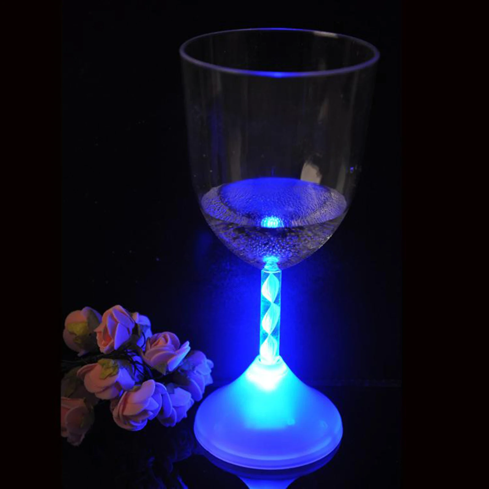 150ml Bars LED Flashing Wine Glass Goblet Colour Change Festivals Weddings