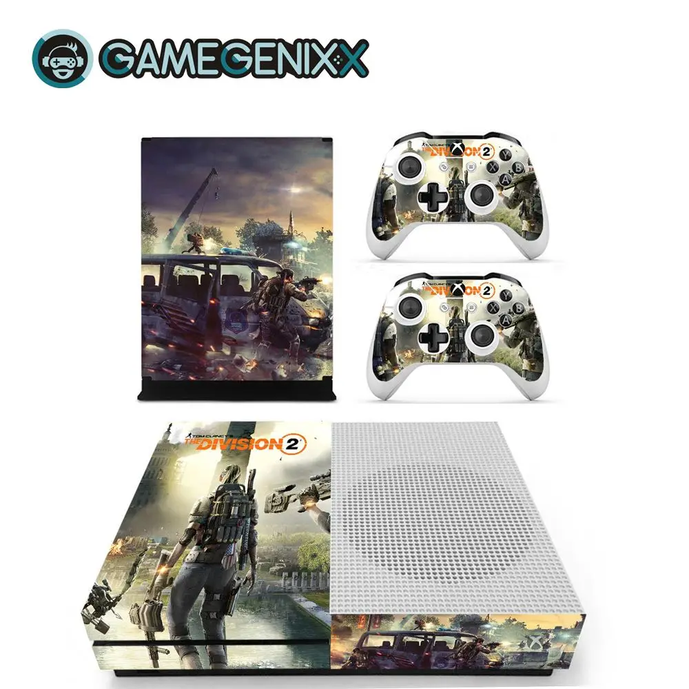 Защитная Наклейка на кожу GAMEGENIXX для Xbox One Slim Console и 2 контроллера-Division 2 - Цвет: Division 2