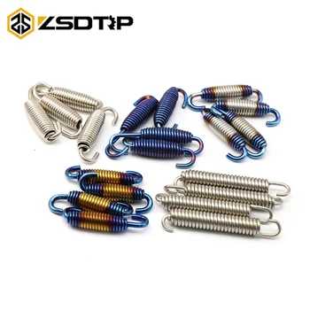 

ZSDTRP 60mm 70mm 75mm Stainless Steel Motorcycle Exhaust Middle Pipes Springs Color For AK Yoshimura Arustin Racing