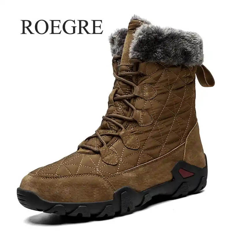 men's fur snow boots