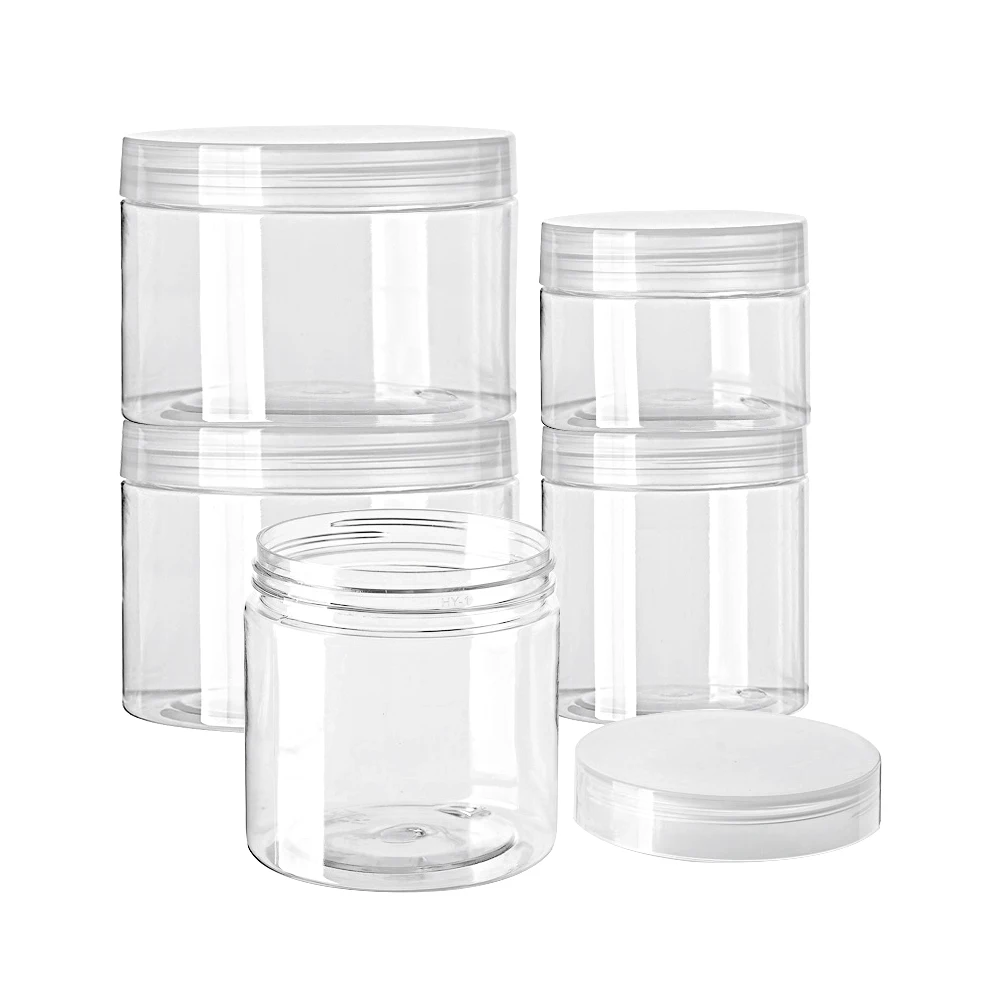 Boîte Plastique Ronde Transparente 225 Ml Avec Couvercle - Pots - Topflacon
