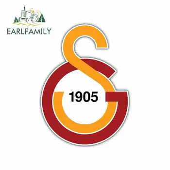 

EARLFAMILY 13cm x 9.4cm Funny Car Stickers for FGalatasaray AS FC Turkey Football Vinyl Decals JDM Creative Car Accessories